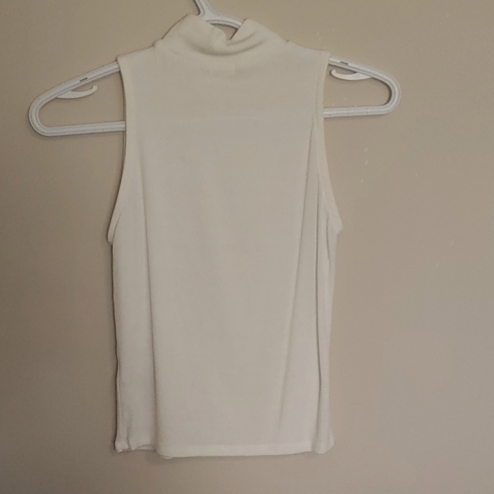 ๐2 for 15! Mock Neck Eggshell Tank Top - Picture 2 of 4